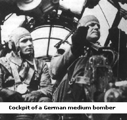 Photo:Cockpit of a German medium bomber