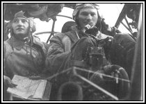 The cockpit of a Heinkel HeIII. The captain is generally the co-pilot in the Luftwaffe bombers