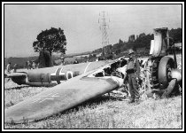 Crashed Dornier Do17 at Leaves Green near Biggin Hill on Aug 18th