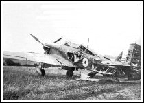 Wreckage of Hurricane after the raid on Kenley Aug 18th