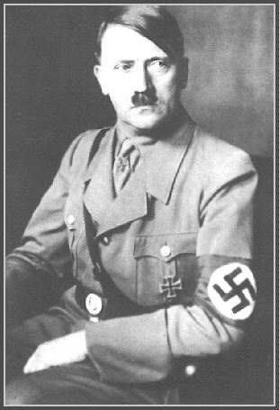 Adolf Hitler in military attire