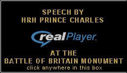 Click here to listen to speech by Prince Charles