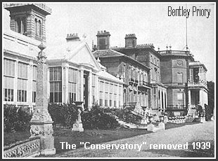 The conservatory was removed at the outbreak of WWII