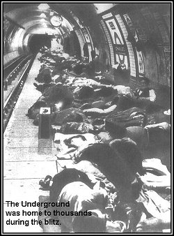 Underground Stations made good shelter areas